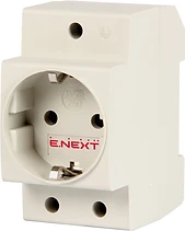 КОНТАКТ ШУКО ЗА DIN ШИНА, 16 A, 230 VAC, E.SOCKET.PRO.DIN.TMS, E.NEXT