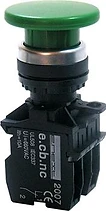 БУТОН ЗЕЛЕН, ТИП ГЪБА E.PB.LA.STAND.32.M.11.G, NO+ NC
