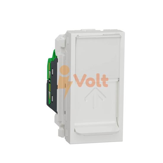 КОМПЮТЪРНА РОЗЕТКА RJ45 NEW UNICA, СКРИТ МОНТАЖ, БЯЛ, NU341018, SCHNEIDER ELECTRIC