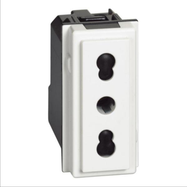 КОНТАКТ ИТАЛИАНСКИ СТАНДАРТ LIVING NOW, 16 A, 2P+E 250 V AC, ИТАЛИАНСКИ СТАНДАРТ, 1 МОДУЛ, СКРИТ МОНТАЖ, БЯЛ, BTICINO