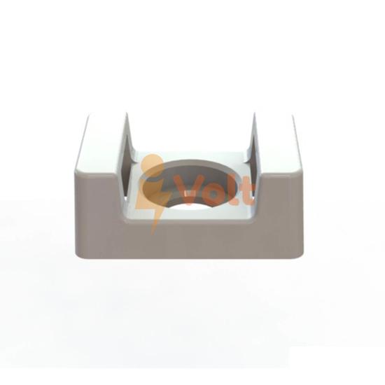 EK.06.1006 PVC БЯЛА ОСНОВА ЗА ВИНТ И КАБЕЛНА ПРЕВРЪЗКА 10X17 MM