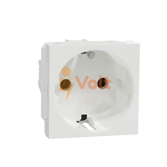 КОНТАКТ ШУКО NEW UNICA, СКРИТ МОНТАЖ, БЯЛ, NU303618, SCHNEIDER ELECTRIC