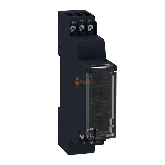 ВРЕМЕРЕЛЕ ZELIO TIME, ФУНКЦИЯ L; LI, 0.1 S-100 H, 8 A, 24-240 V AC, 1CO, RE17RLMU, SCHNEIDER ELECTRIC