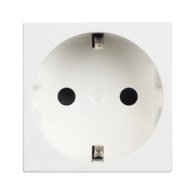 КОНТАКТ ШУКО CLASSIA, 2P+E С ДЕТСКА ЗАЩИТА, 2 МОДУЛА, СКРИТ МОНТАЖ, БЯЛ, RW4141P, BTICINO