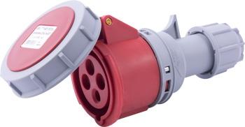 ИНДУСТРИАЛЕН ПОДВИЖЕН КОНТАКТ E.SOCKET, 16 A, 3P+E, 400 V AC, IP67, E.SOCKET.214.16.67, E.NEXT