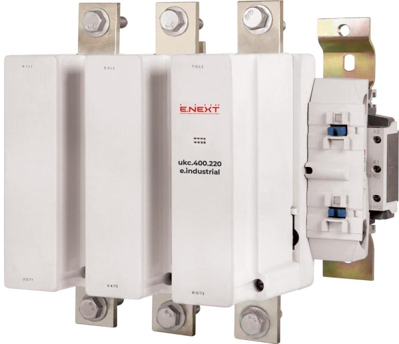 КОНТАКТОР E.INDUSTRIAL.UKC, 3P, 400 A, 230 V AC, 1NO, E.INDUSTRIAL.UKC.400.220, E.NEXT