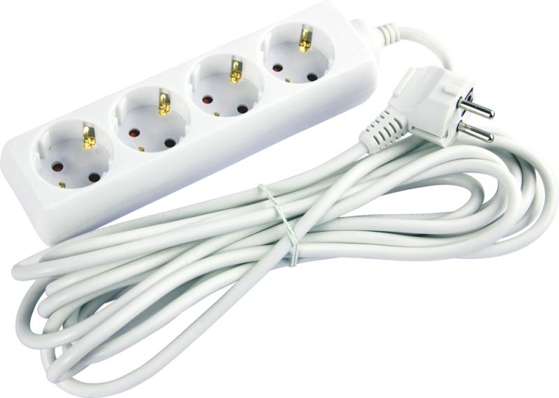 РАЗКЛОНИТЕЛ С КЛЮЧ, 4 ГНЕЗДА, 3 M КАБЕЛ, BABY PROTECT, E.ES.4.3.Z.B, E.NEXT
