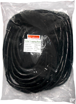СПИРАЛА ЗА КАБЕЛИ E.SPIRAL.STAND.6, 4-50 MM, 10 M, ЧЕРНА, E.NEXT