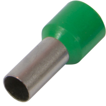 КАБЕЛЕН НАКРАЙНИК (100 БР.), ИЗОЛИРАН, ВТУЛКОВ, 16 MM2, ЗЕЛЕН, E.TERMINAL.STAND.E16-12.GREEN, E.NEXT