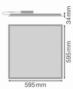 LED ПАНЕЛ ECO HLO BACK, 36 W, 4000 K, 3600 LM, 595X595X32 MM, 230 V AC, IP20, 187254, LEDVANCE