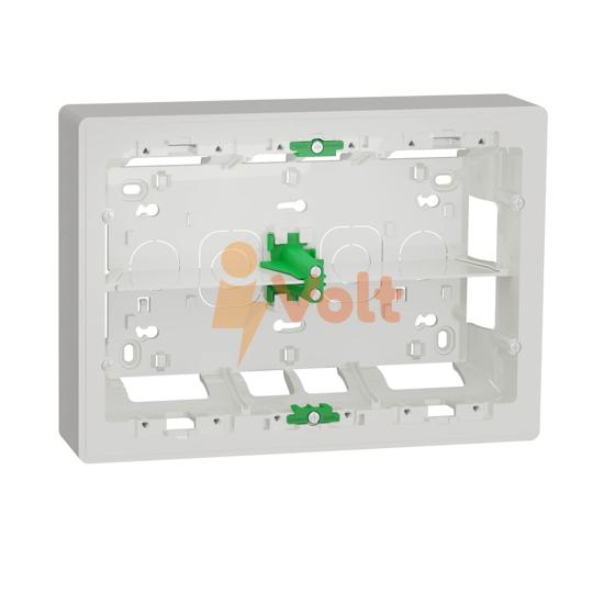 КОНЗОЛА ВЪНШЕН МОНТАЖ 2X8, БЯЛА, NU821820, SCHNEIDER ELECTRIC