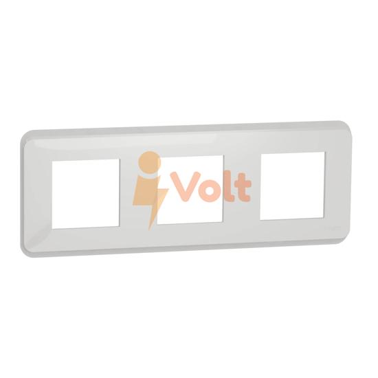 ДЕКОРАТИВНА РАМКА NEW UNICA, ТРОЙНА, БЯЛ, NU400618, SCHNEIDER ELECTRIC
