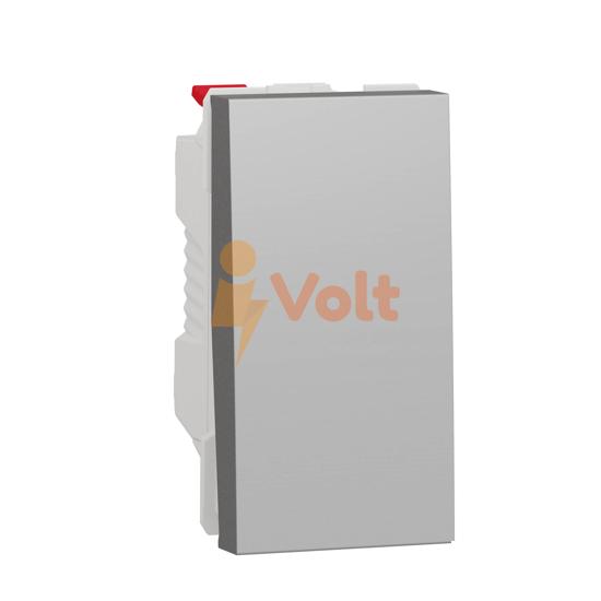 ЕДНОПОЛЮСЕН КЛЮЧ NEW UNICA, СКРИТ МОНТАЖ, АЛУМИНИЙ, NU310130, SCHNEIDER ELECTRIC