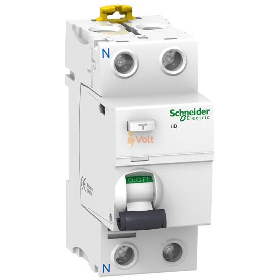 ДЕФЕКТНОТОКОВА ЗАЩИТА ACTI 9 IID 1P+N, 25 A, 300 MA, ТИП AC, A9R44225, SCHNEIDER ELECTRIC