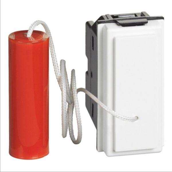 БУТОН С ВЪЖЕ LIVING NOW, 10 A, 250 V AC, 1P (NO), СКРИТ МОНТАЖ, БЯЛ, BTICINO