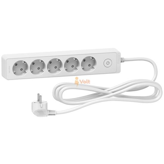 РАЗКЛОНИТЕЛ С КЛЮЧ, 5 ГНЕЗДА, 3 M КАБЕЛ, БЯЛ, ST9453W, SCHNEIDER ELECTRIC