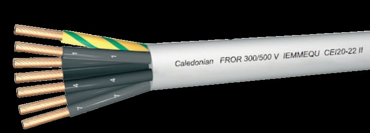 КАБЕЛ МЕДЕН FROR 7X1 MM2, 450/750 V, CPR CCA-S3, D1, A3, ТРУДНОГОРИМ