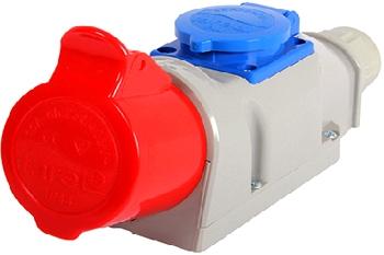ТРИФАЗЕН ЕВРО КОНТАКТ TAREL, 16 A, 3P+N+E, 400 V AC, E.NEXT