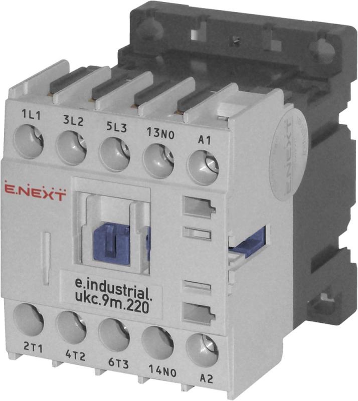 КОНТАКТОР E.INDUSTRIAL.UKC, 3P, 9 A, 230 V AC, 1NO, E.INDUSTRIAL.UKC.9M.220, E.NEXT