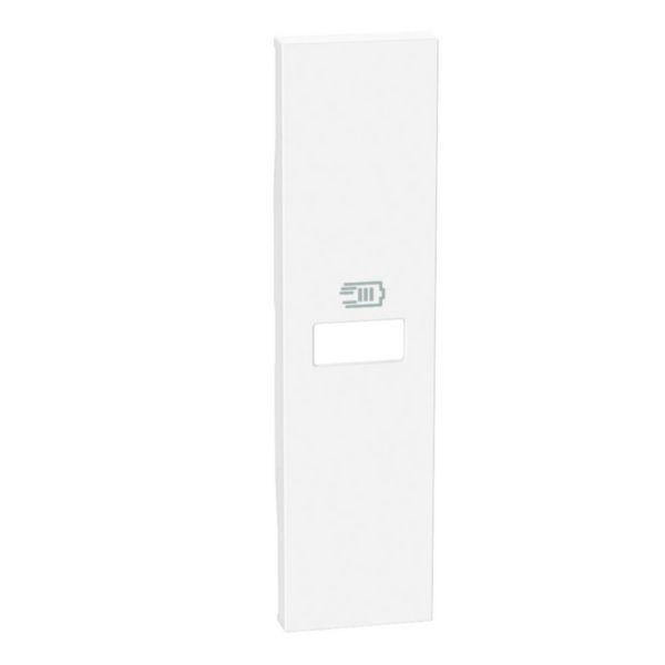 ЛИЦЕВ ПАНЕЛ LIVING NOW, ЗА РОЗЕТКА С USB, ЗА, 1 МОДУЛ, БЯЛ, K4192C, BTICINO