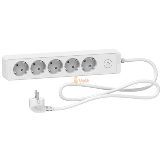 РАЗКЛОНИТЕЛ С КЛЮЧ, 5 ГНЕЗДА, 1.5 M КАБЕЛ, БЯЛ, ST9451W, SCHNEIDER ELECTRIC