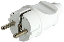 БИТОВ ЩЕПСЕЛ ШУКО, 16 A, ПРАВ, БЯЛ, E.PLUG.STRAIGHT.003.16, E.NEXT