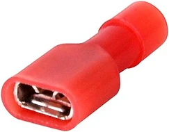 ЖЕНСКИ КАБЕЛЕН НАКРАЙНИК - СЪЕДИНИТЕЛ, 6.6 MM (100БР.) 0.5-1.5 MM2, ИЗОЛИРАН, ЧЕРВЕН, СЕРИЯ FN, (FN.F.0.5.1.5), E.TERMINAL.STAND.FDFN1.25.250.RED, E.NEXT