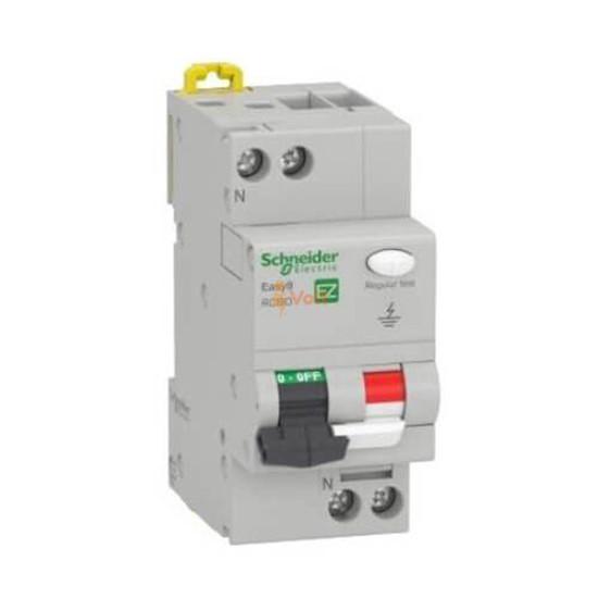 ДЕФЕКТНОТОКОВА ЗАЩИТА С АВТОМАТИЧЕН ПРЕКЪСВАЧ EASY 9 1P+N, 40 A, 30 MA, КРИВА C, 6 KA, ТИП AC, EZ9D35640, SCHNEIDER ELECTRIC