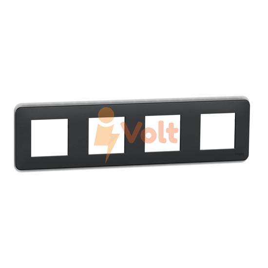 ДЕКОРАТИВНА РАМКА NEW UNICA, ЧЕТВОРНА, АНТРАЦИТ, NU400854, SCHNEIDER ELECTRIC