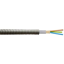 КАБЕЛ В ГОФРЕ NYM 3X1.5 MM2 В OLAN Ф20 ВЪНШНО 320 N СИВО, 50 МЕТРА