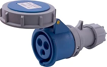 ИНДУСТРИАЛЕН ПОДВИЖЕН КОНТАКТ E.SOCKET, 16 A, 2P+E, 230 V AC, IP67, E.SOCKET.213.16.67, E.NEXT