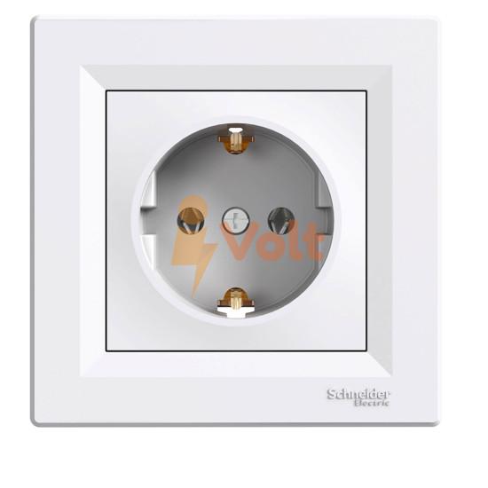 КОНТАКТ ШУКО ASFORA, СКРИТ МОНТАЖ, БЯЛ, EPH2900121, SCHNEIDER ELECTRIC