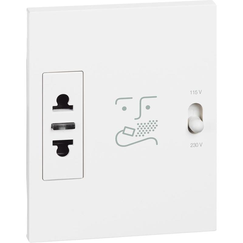 КОНТАКТ ЗА САМОБРЪСНАЧКА LIVING NOW, 230 V AC, 3 МОДУЛА, СКРИТ МОНТАЖ, БЯЛ, BTICINO