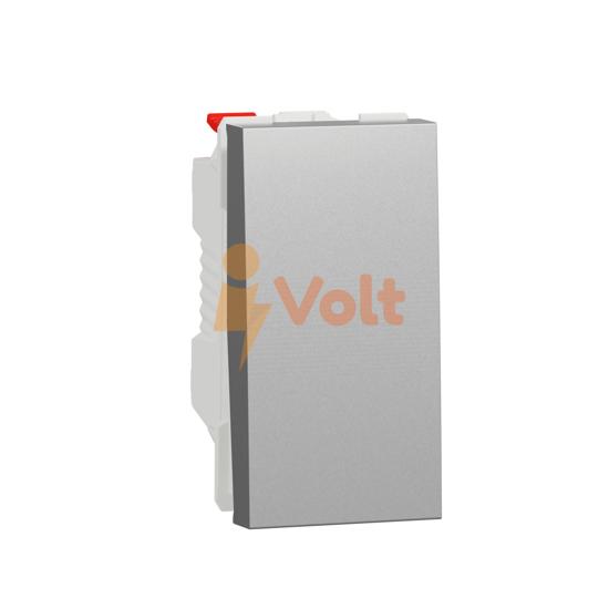 БУТОН NEW UNICA, СКРИТ МОНТАЖ, АЛУМИНИЙ, NU310630, SCHNEIDER ELECTRIC