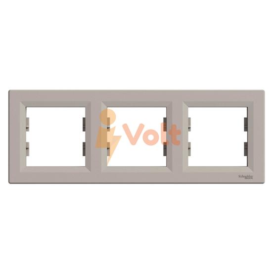 ДЕКОРАТИВНА РАМКА ASFORA, ТРОЙНА, БРОНЗ, EPH5800369, SCHNEIDER ELECTRIC