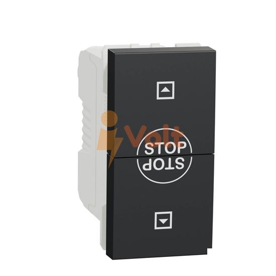 БУТОН ЗА ЩОРИ NEW UNICA, СКРИТ МОНТАЖ, АНТРАЦИТ, NU310854SC, SCHNEIDER ELECTRIC