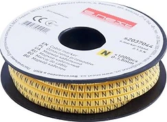 КАБЕЛНА МАРКИРОВКА, 0-1.5 MM2, “N“, 1000 БР, E.MARKER.STAND.0.1.5.N, E.NEXT