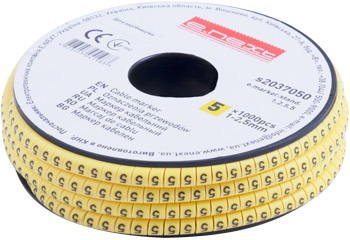 КАБЕЛНА МАРКИРОВКА, 1-2.5 MM2, 5, 1000 БР, E.MARKER.STAND.1.2.5.5, E.NEXT