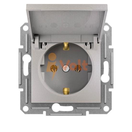 КОНТАКТ ШУКО ASFORA, С КАПАК, СКРИТ МОНТАЖ, БРОНЗ, EPH3100169, SCHNEIDER ELECTRIC
