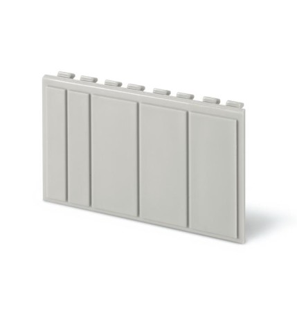 ГЛУХА КАПАЧКА ЗА ПРАЗНИ МОДУЛИ В АПАРТАМЕНТНО ТАБЛО, 4 МОДУЛА, 72X45 MM, ЦВЯТ СИВ, SCAME