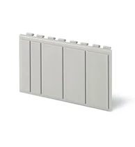 ГЛУХА КАПАЧКА ЗА ПРАЗНИ МОДУЛИ В АПАРТАМЕНТНО ТАБЛО, 4 МОДУЛА, 72X45 MM, ЦВЯТ СИВ, SCAME