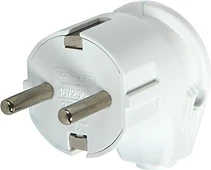 ЩЕПСЕЛ БИТОВ СЪС ЗАЩИТА, 16 A, ЪГЛОВ БЯЛ, E.PLUG.ANGLE.007.16, E.NEXT