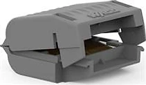 КУТИЯ С ГЕЛ GELBOX ЗА КЛЕМА ДО 4 MM2, IP X8, 33.6X17.8X32 MM, СИВА