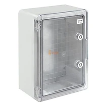 ТАБЛО ABS 300X400X170 MM, IP65, С ПРОЗРАЧНА ВРАТА, С МОНТАЖНА ПЛОЧА