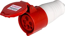 ПОДВИЖЕН ИНДУСТРИАЛЕН КОНТАКТ, 4P, 380 V, 16 A, E.SOCKET.PRO.4.16, E.NEXT