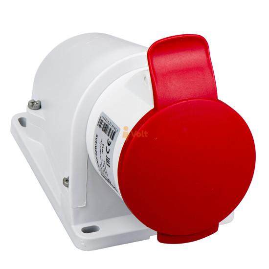 ИНДУСТРИАЛЕН КОНТАКТ ЗА СТЕНА MUREVA PK, 32 A, 3P+N+E, 400 V AC, IP44, МАЛЪК, PKF32W435, SCHNEIDER ELECTRIC
