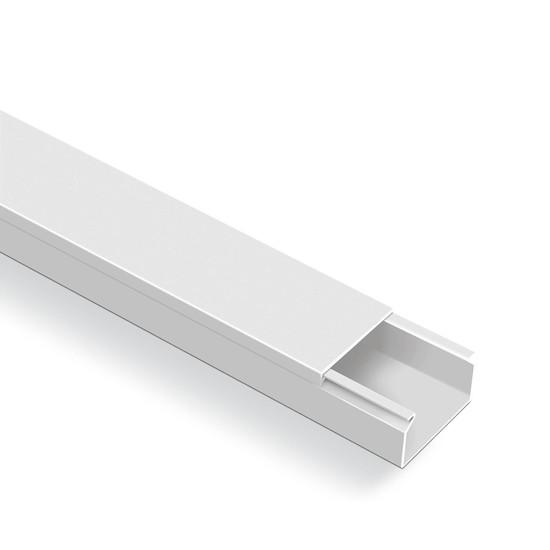 КАБЕЛЕН КАНАЛ 80X40 MM /Ш Х В/, EKO, ЦВЯТ БЯЛ, 2 M, MUTLUSAN