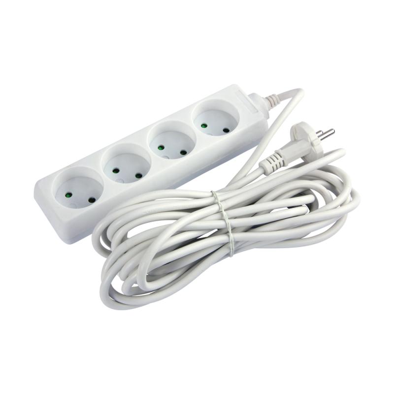 РАЗКЛОНИТЕЛ, 4 ГНЕЗДА, 5 M КАБЕЛ, BABY PROTECT, E.ES.4.5.B, E.NEXT