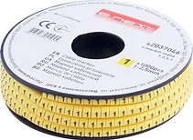 КАБЕЛНА МАРКИРОВКА, 1-2.5 MM2, “1“, 1000 БР, E.MARKER.STAND.1.2.5.1, E.NEXT