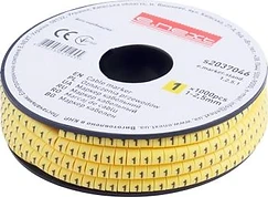 КАБЕЛНА МАРКИРОВКА, 1-2.5 MM2, “1“, 1000 БР, E.MARKER.STAND.1.2.5.1, E.NEXT